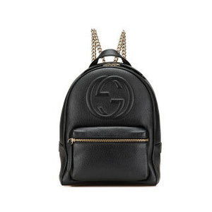 Gucci Interlocking GG Soho Backpack Black Leather